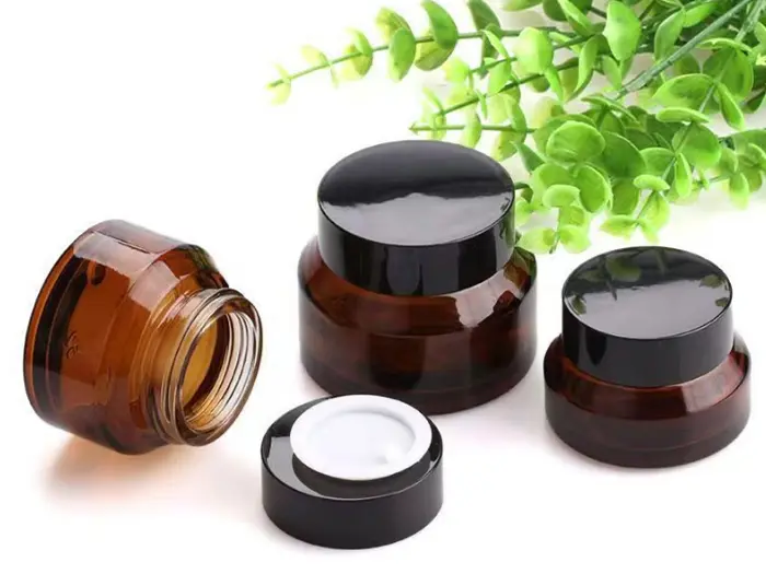 Glass Jars And Bottles For Creams And Lotions