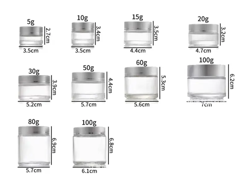 Cream Glass Bottles