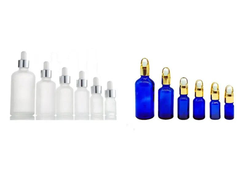 Essential oil glass bottles