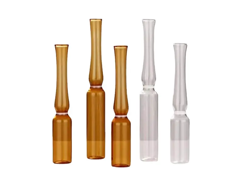 Low borosilicate glass ampoule