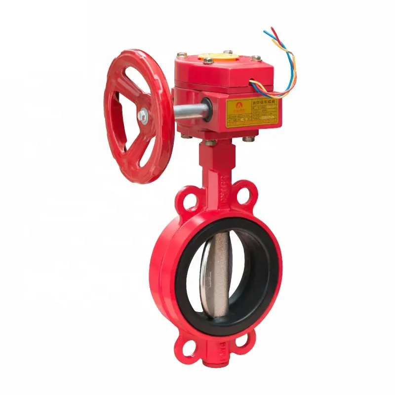 Wafer-Type Fire Fighting Handle Butterfly Valve