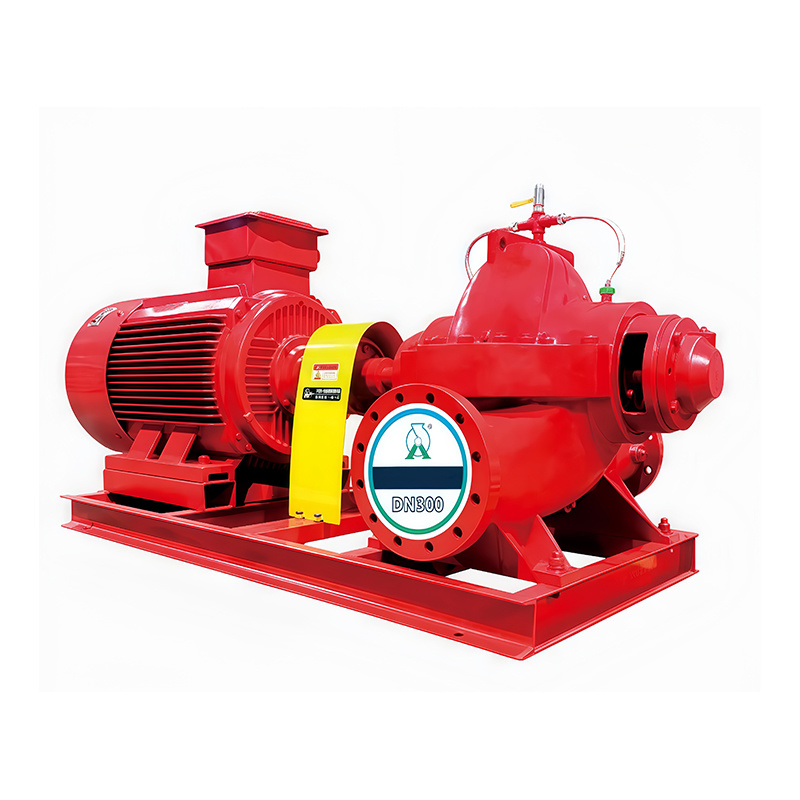 Double suction fire pump set