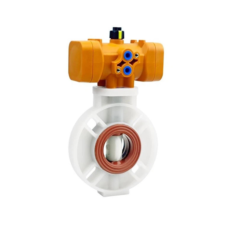 PVDF Pheumatic Butterfly Valve