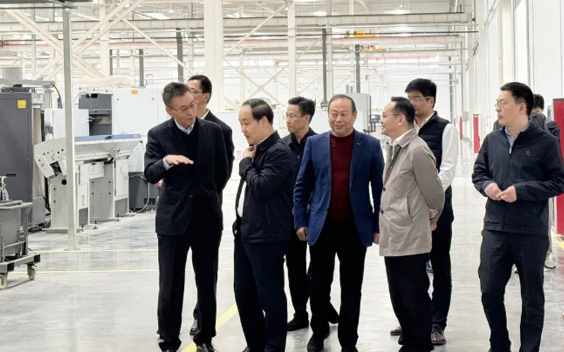 凯卓威迎接横林镇政府领导代表一行参观调研