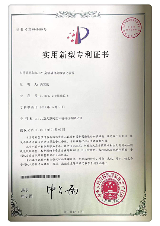 UV-臭氧耦合高级氧化装置 UV-臭氧耦合高级氧化装置