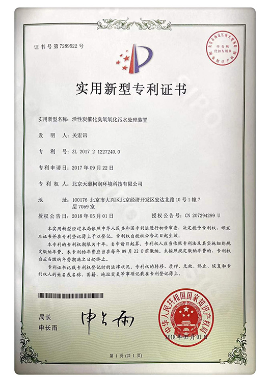活性炭催化氧化浓水处理装置 活性炭催化氧化浓水处理装置