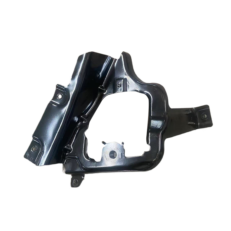 Welding of the installation plate for the left seat belt retractable device in the third row