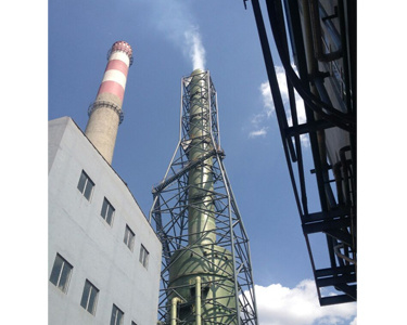 Glass fiber reinforced plastic desulfurization tower