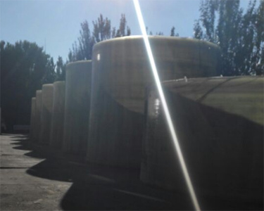Power plant chimney glass fiber reinforced plastic tube single section