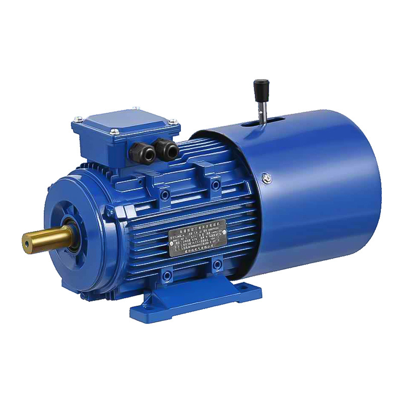 Electromagnetic braking three-phase asynchronous motor