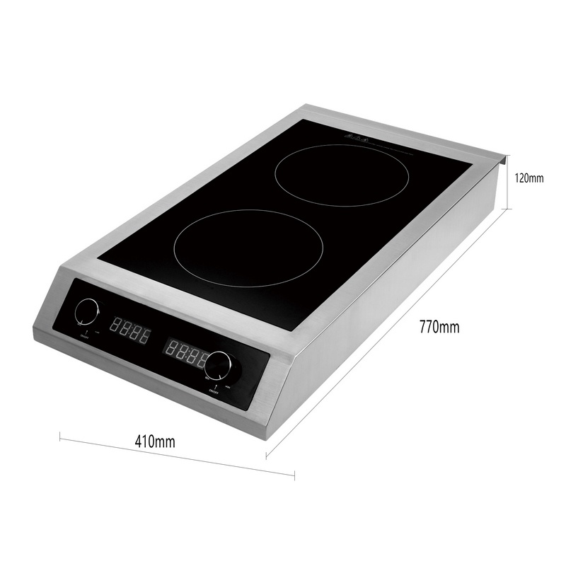 Double Burner Commercial Induction Cooker, Manufacturer Support OEM/ ODM, AM-CD201