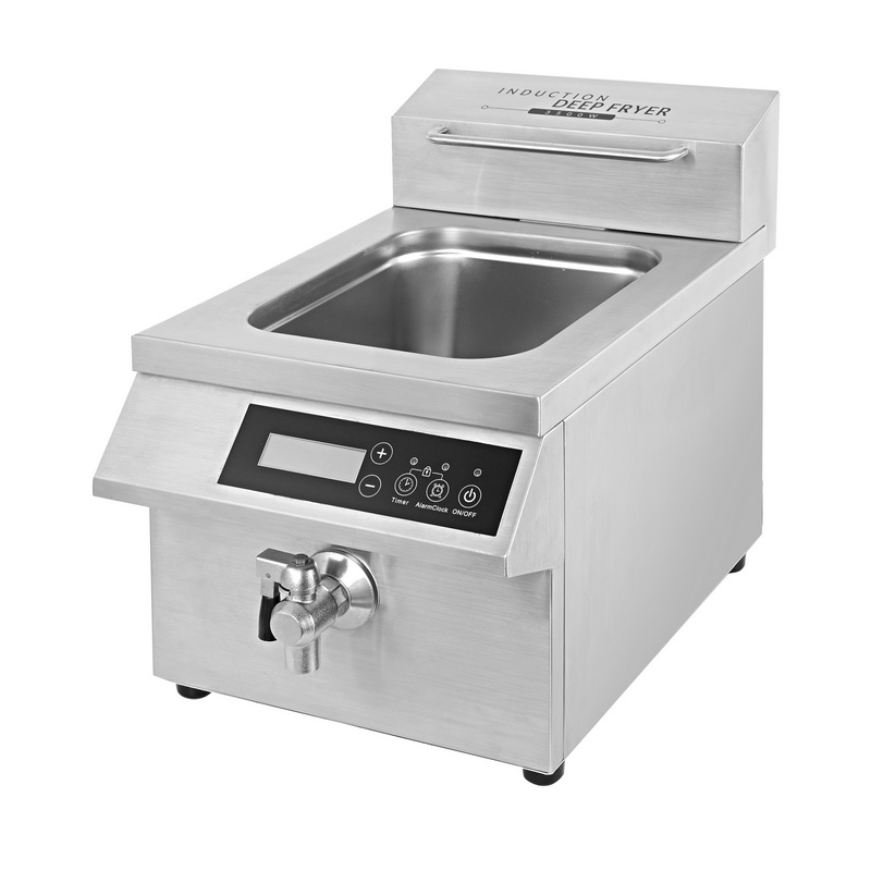 Fast Food Chain 15L(4 gallon) Commercial Induction Deep Fryer AM-CD12F101