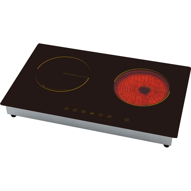 Combined Induction and Infrared Cooktop Double Burner AM-DF210