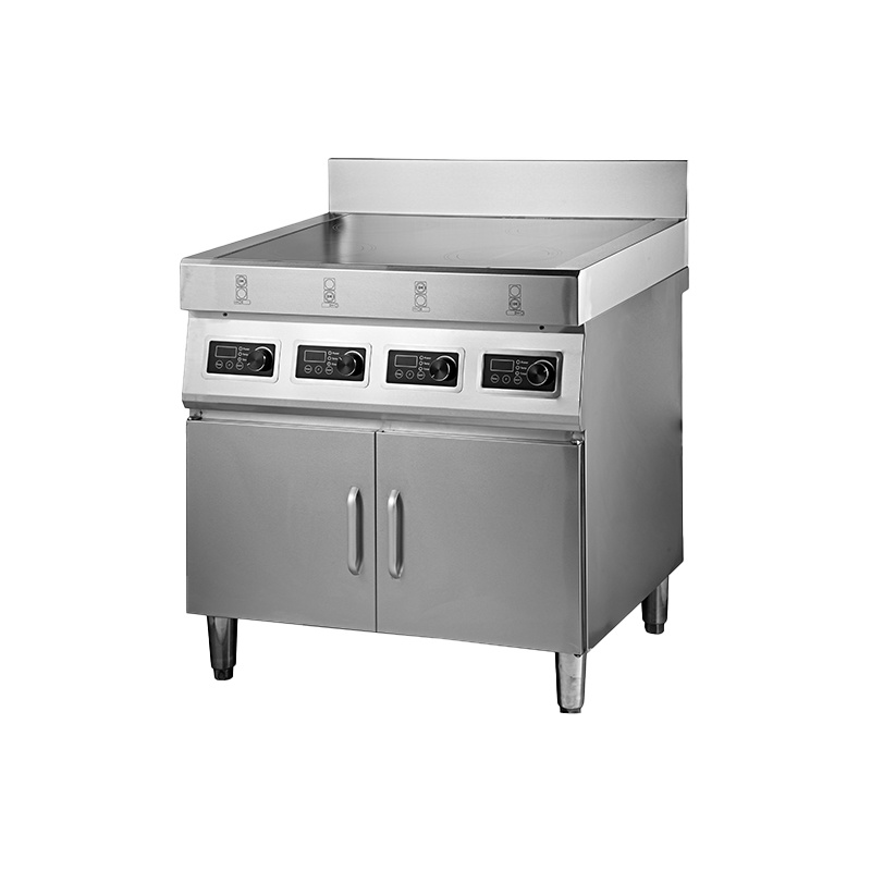 Powerful commercial Induction Cooker With Four Burner with Storage Cabinet AM-TCD403C