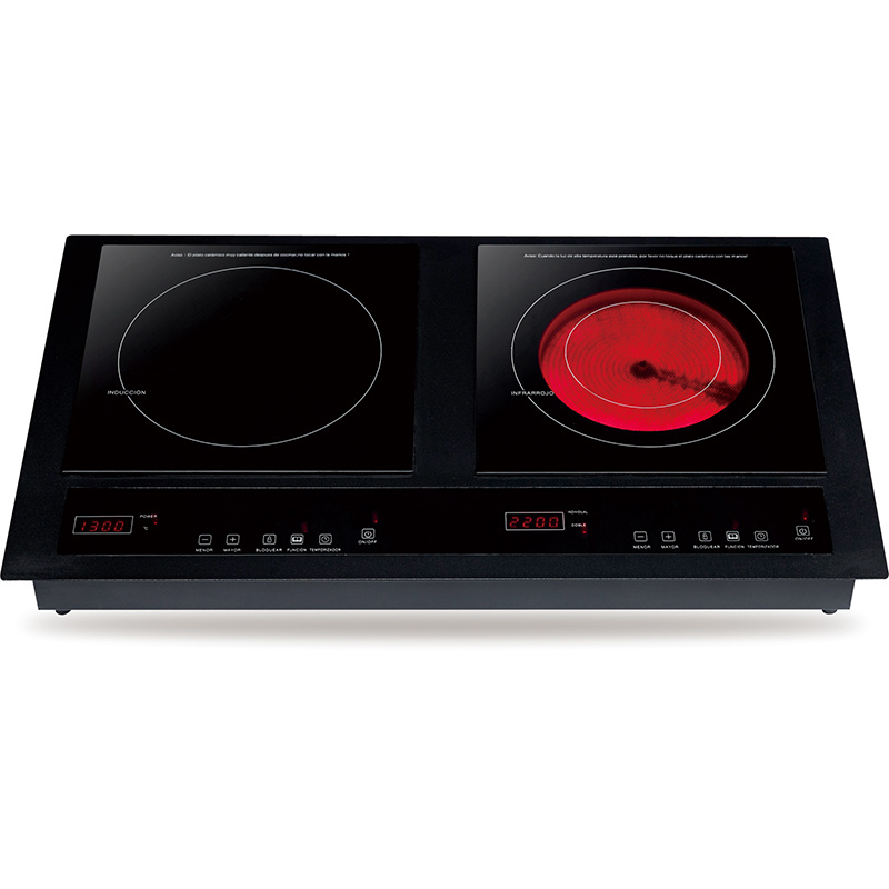 Combined Infrared and Induction Cooker