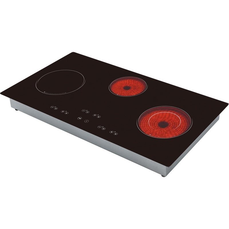 Combined One Induction Burner and Double Infrared Cooktop AM-DF302
