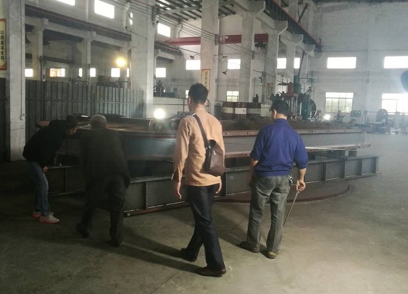Another extra-large prestressed steel wire winding frame delivered by the company
