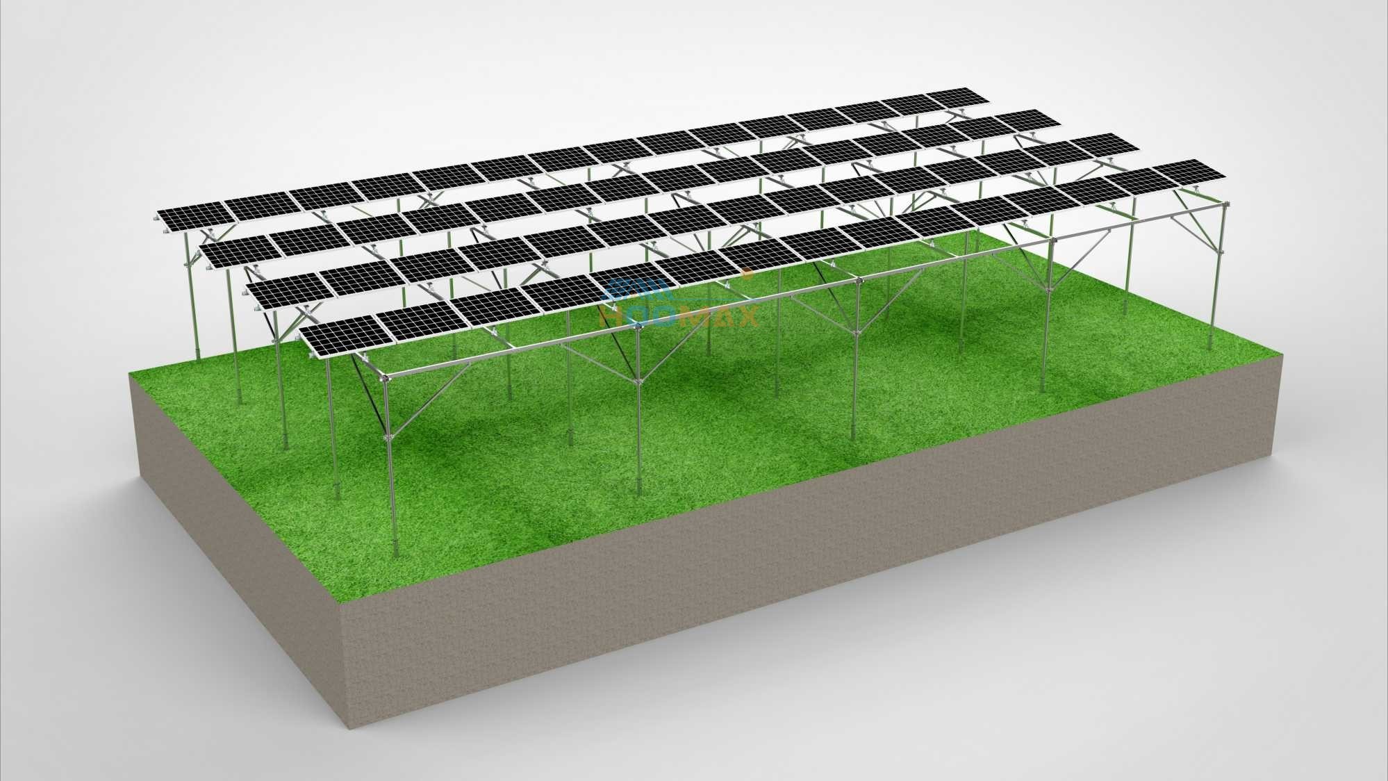 Farmland Solar Mounting System Carbon Steel structure