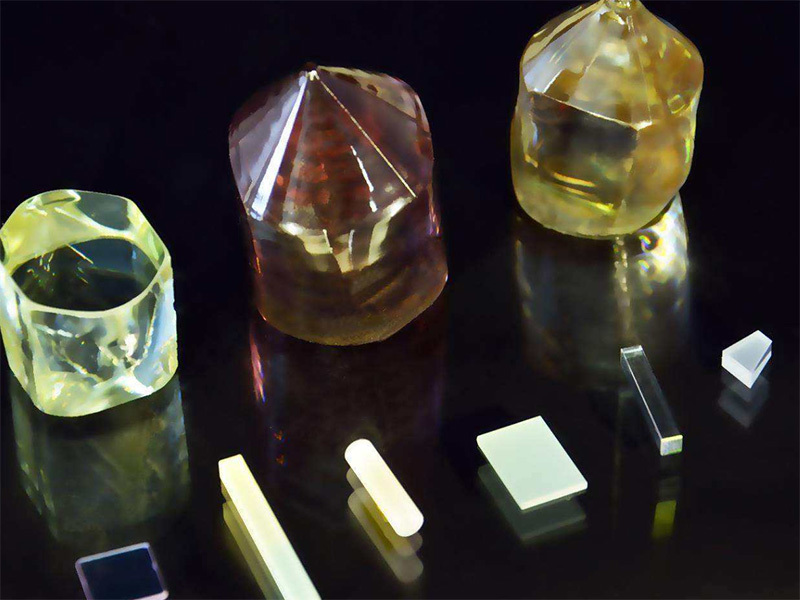 Laser crystal production process