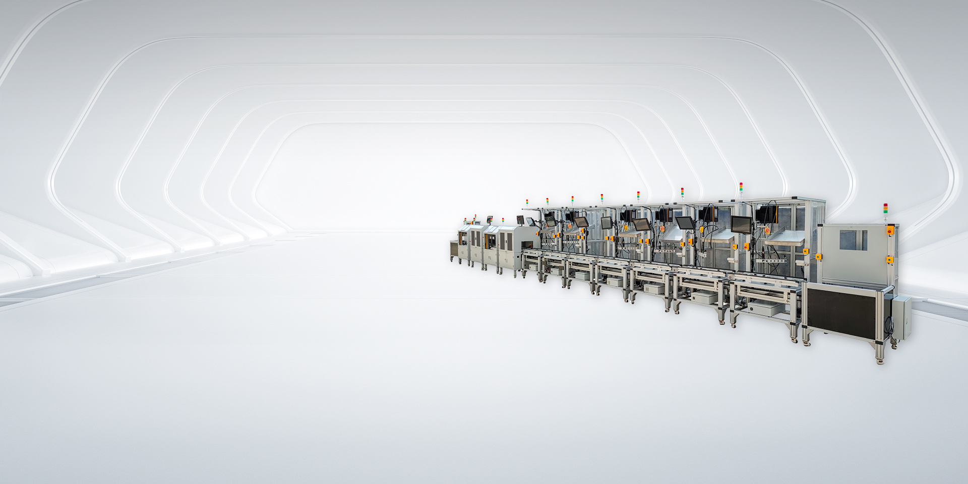 BDU universal assembly and test integrated line