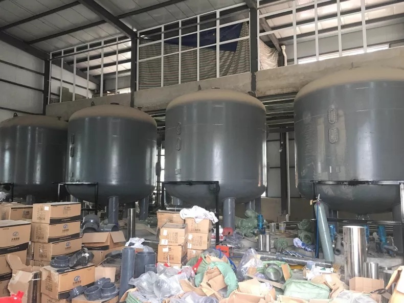2✘80 m³/h 双极反渗透+EDI 锅炉补给水施工现场