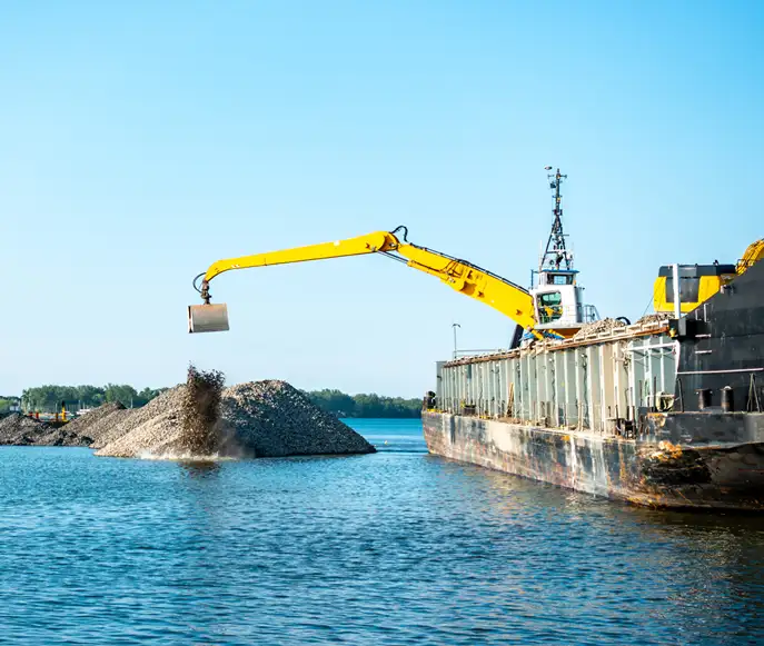 Barge Unloading Barge Unloading