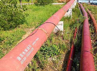 铸石复合管安装完成实图 铸石复合管安装完成实图