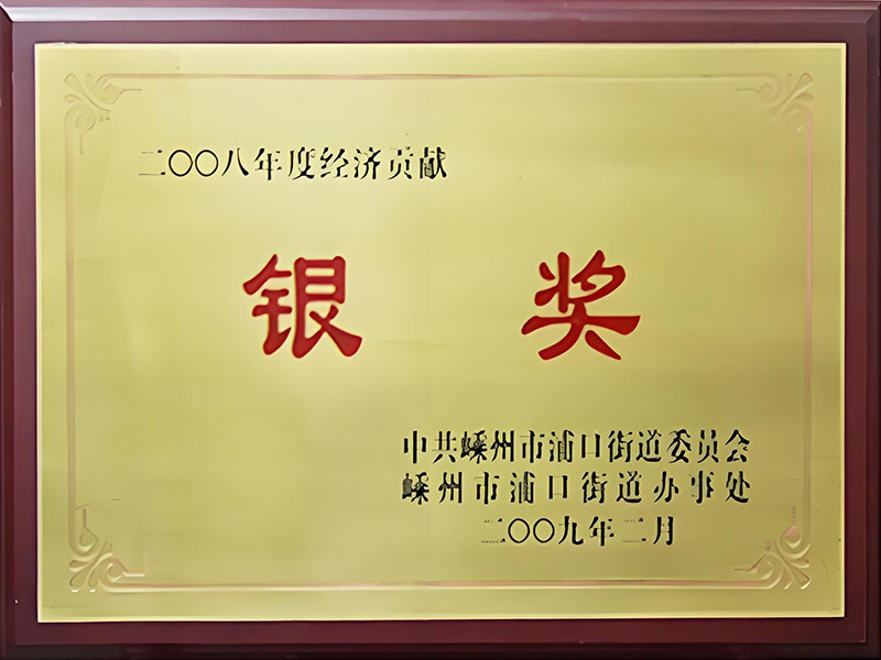 2008年度经济贡献银奖
