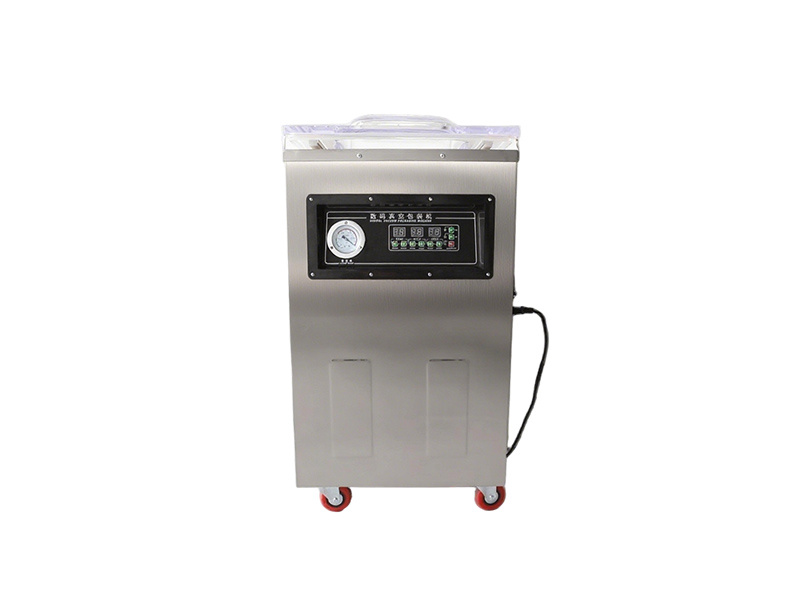 Stand-up vacuum packaging machine