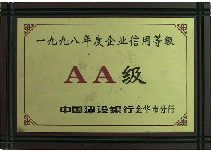 98年企业信用等级