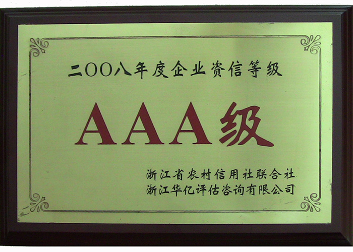 08年企业资信等级
