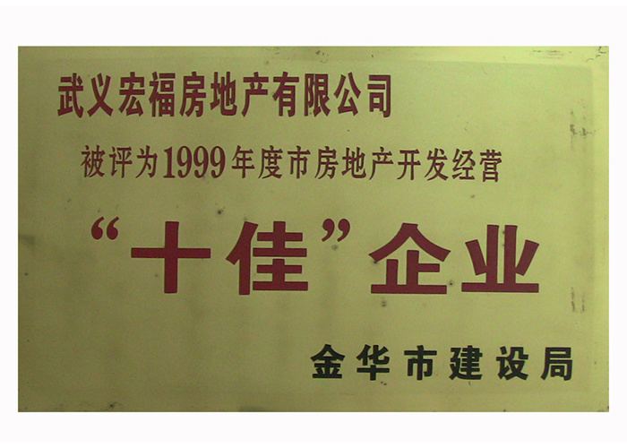 1999年十佳企业
