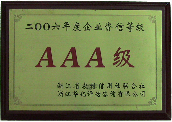 06年企业资信等级