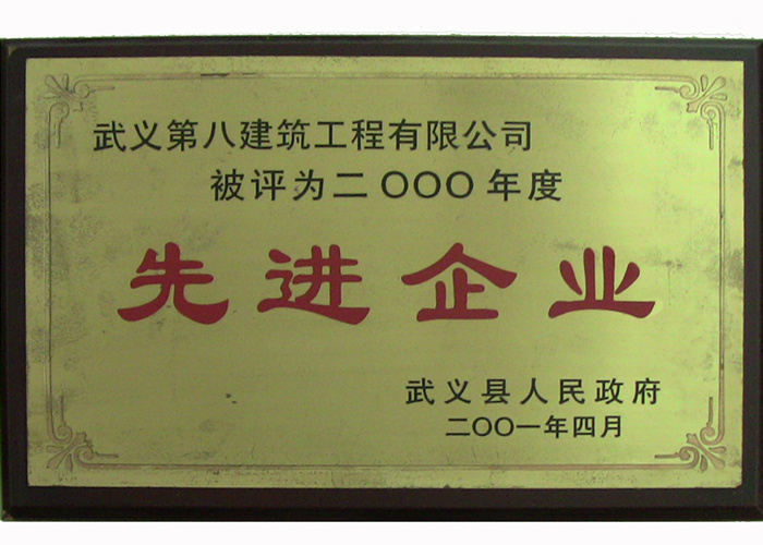 2000年先进企业