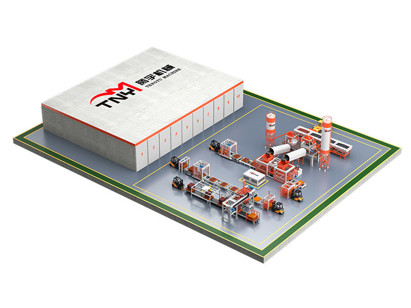 Offline palletizing production line