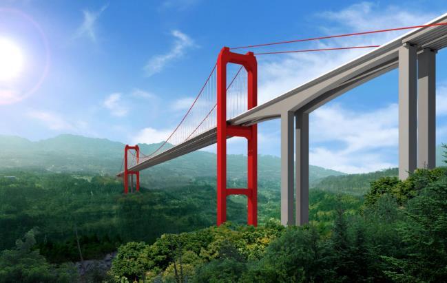 順康路橋完成大跨徑鋼桁梁懸索橋 ——江習高速筍溪河特大橋主引橋主梁線形施工監(jiān)控
