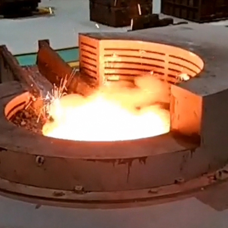 Cast steel melting furnace