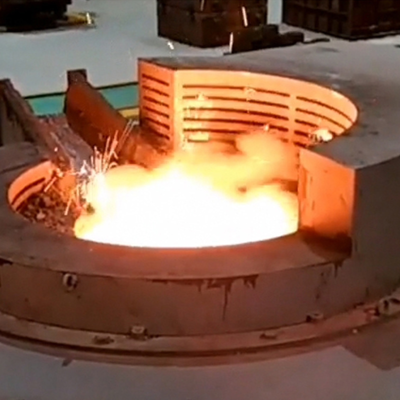 Cast steel melting furnace