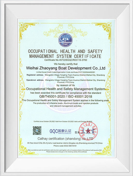 Occupational Health and safety system certification Occupational Health and safety system certification