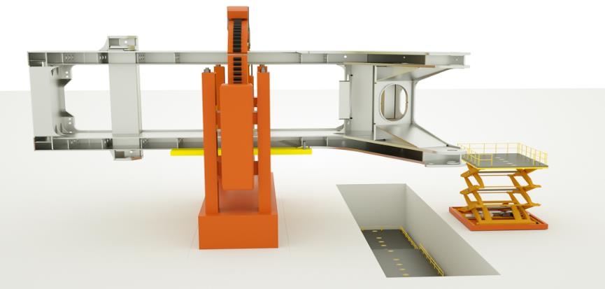 Single-ring Welding Positioner For Front Crane Frame