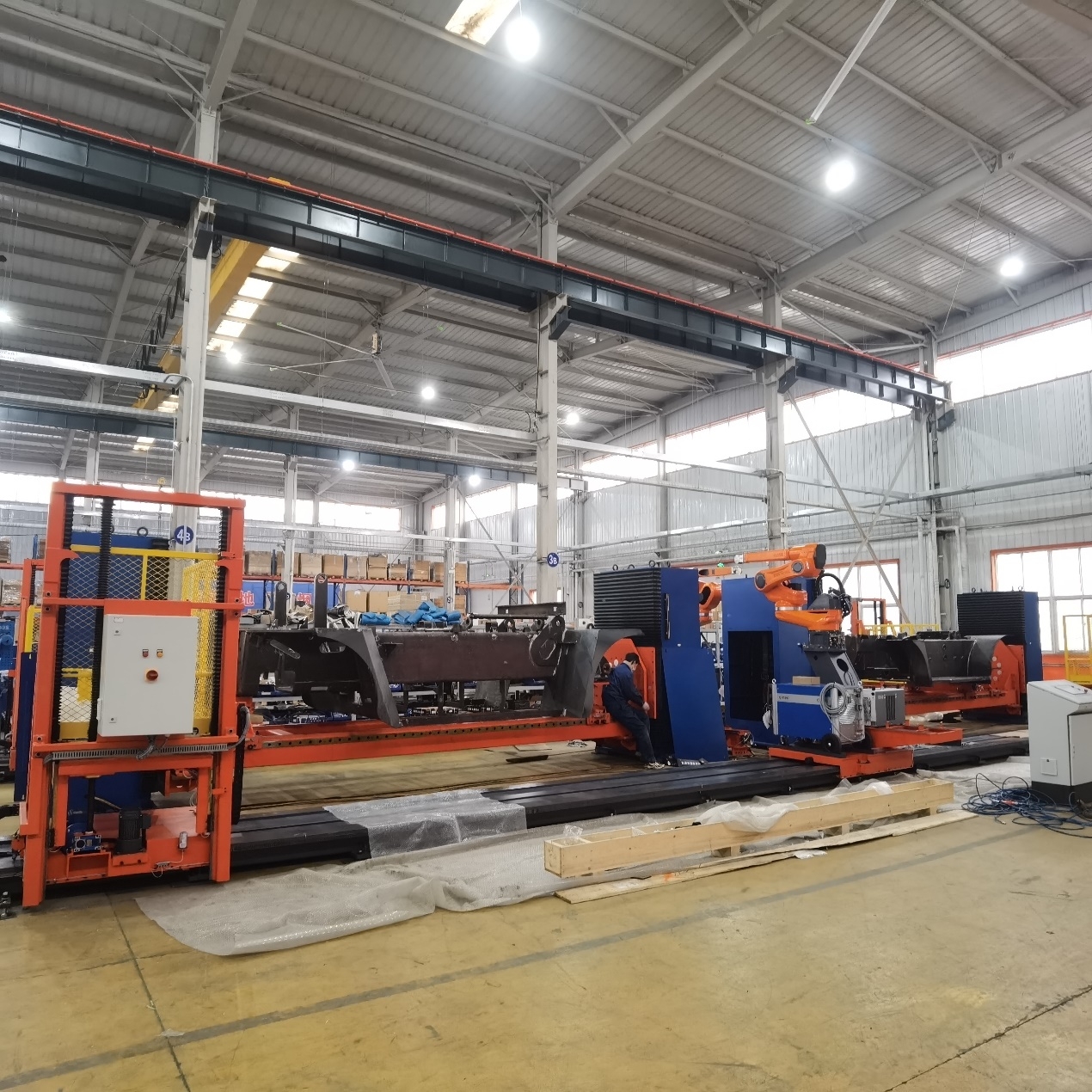 Forklift Structural Parts Welding Workstation