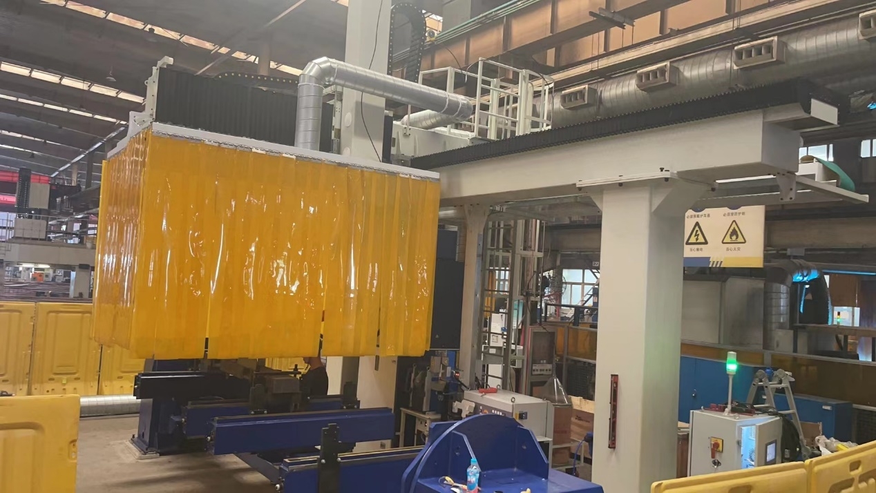 Paver Bottom Frame Welding Workstation For Road Machinery