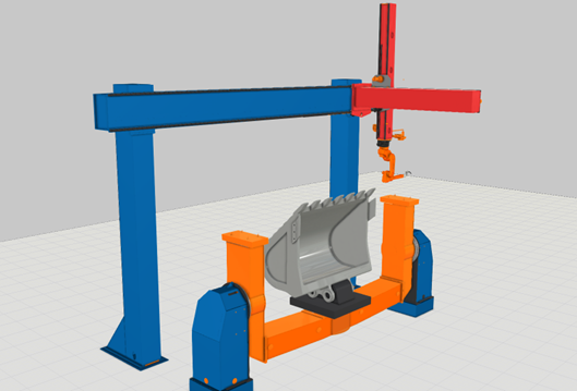 Mine Excavator Welding Workstation