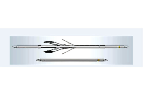 Microspherically-focused Four-arm Caliper
