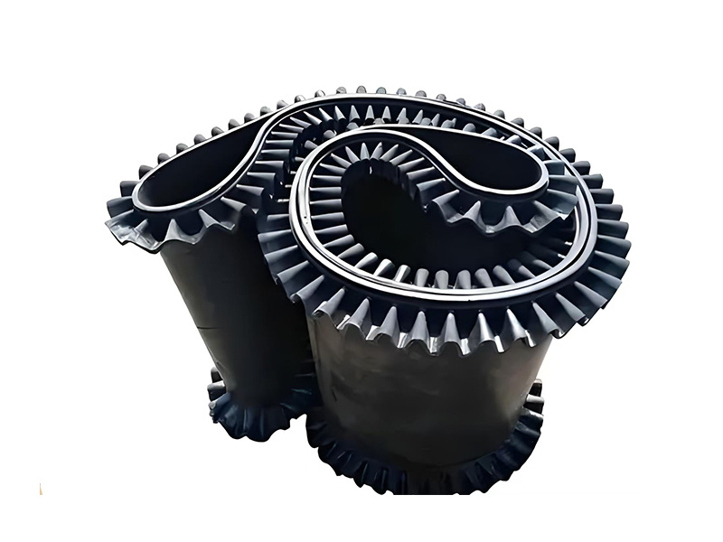 Corrugated sidewall conveyor belt
