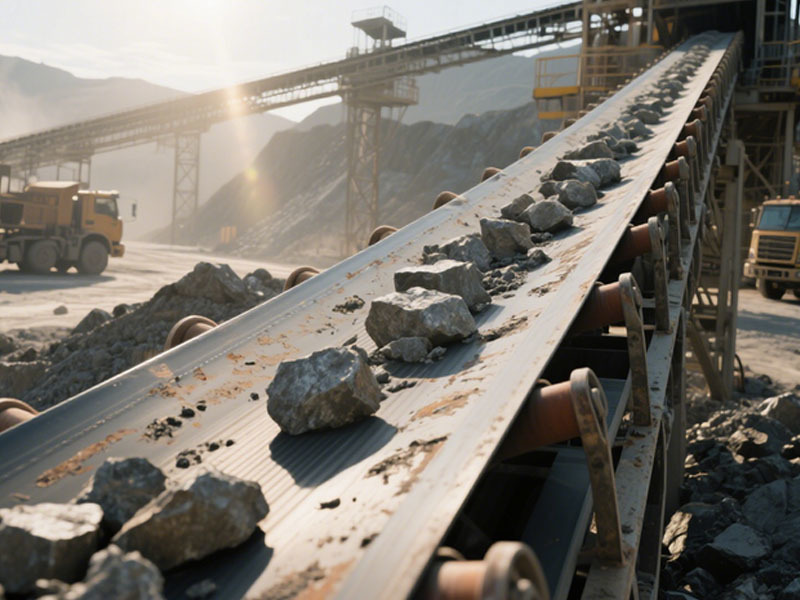 Highly wear-resistant conveyor belt