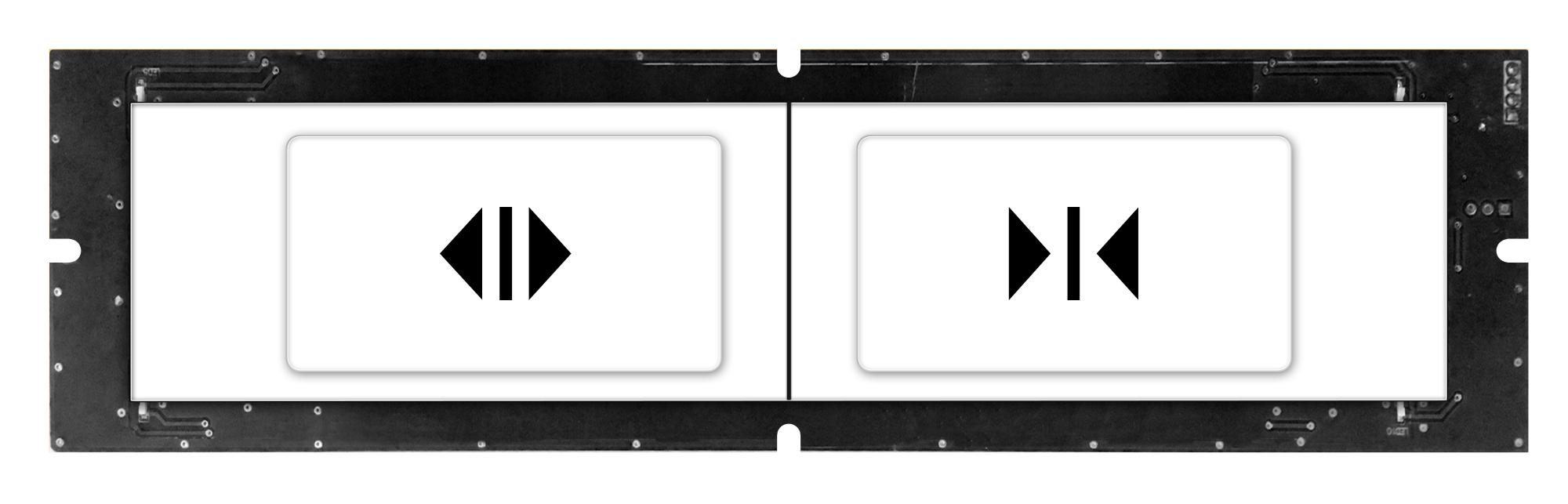 150-type square acrylic touch button (dual key) 150-type square acrylic touch button (dual key)