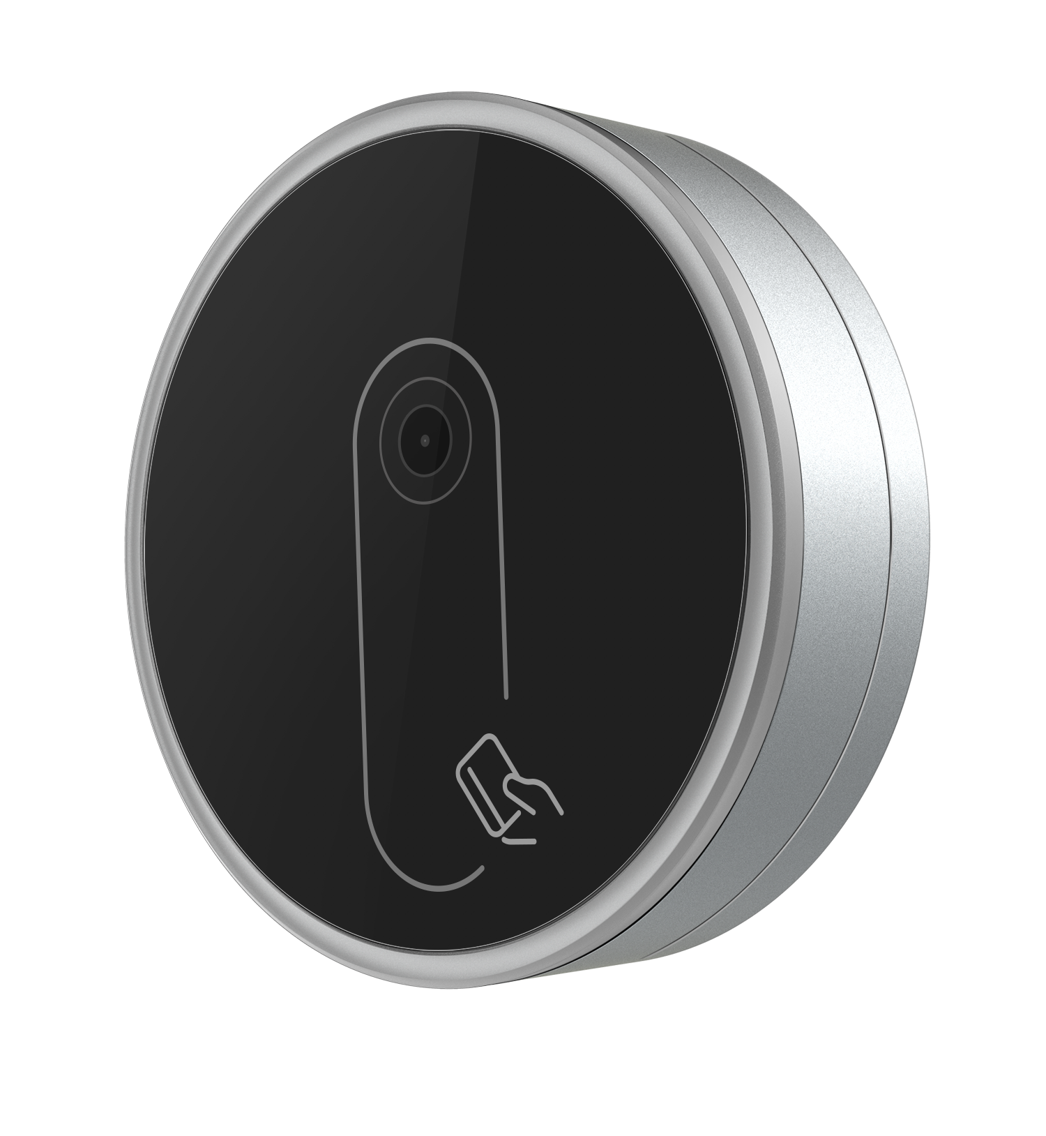 Wall-mounted circular QR code swipe card controller Wall-mounted circular QR code swipe card controller