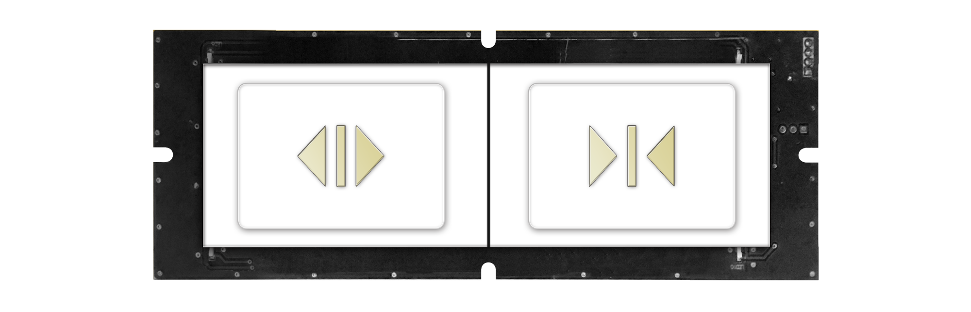120-type square metal character touch button (dual key) 120-type square metal character touch button (dual key)