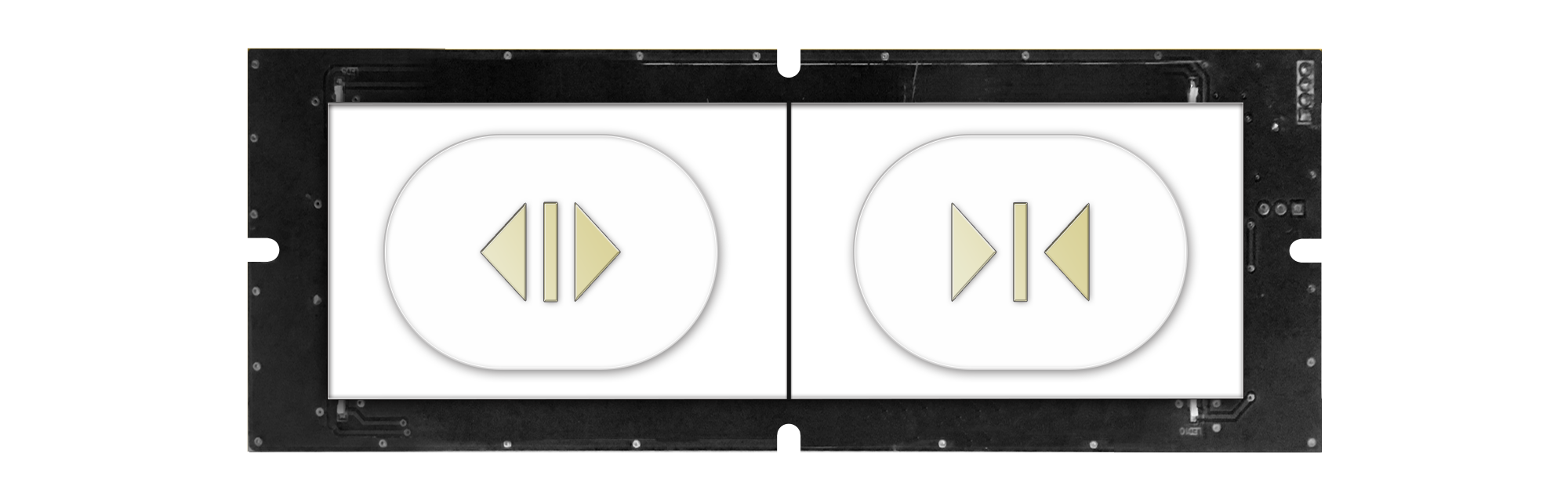 120-type arc-shaped metal character touch button (dual key) 120-type arc-shaped metal character touch button (dual key)